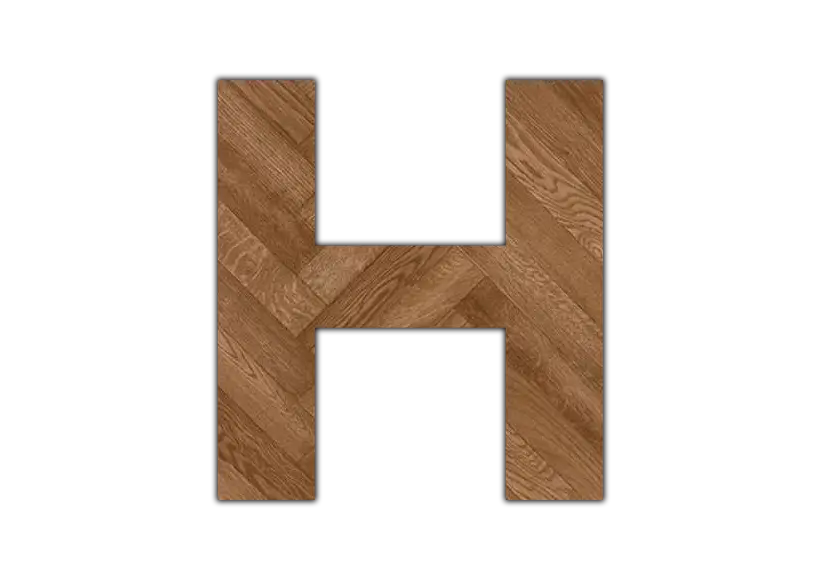 herringbone series lvt letter h