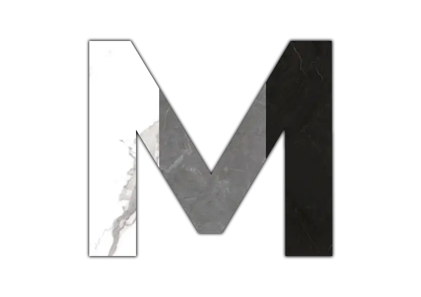 marble series lvt letter m